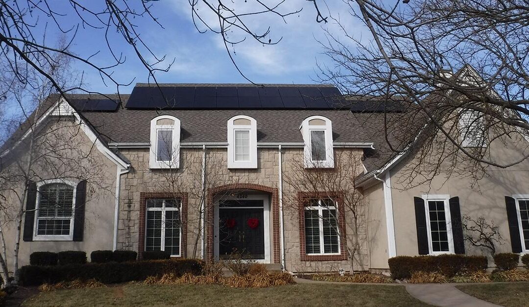 Rooftop Home Solar Array in Leawood, Kansas